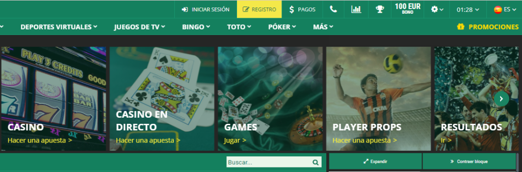 Deposit page on bonus amount